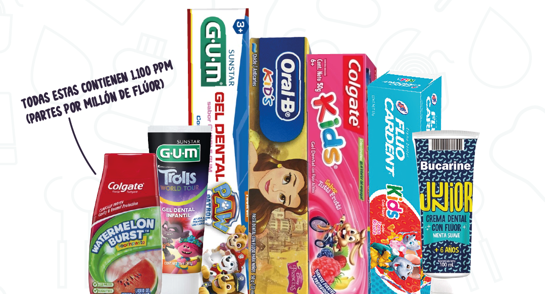 cremas dentales para niños