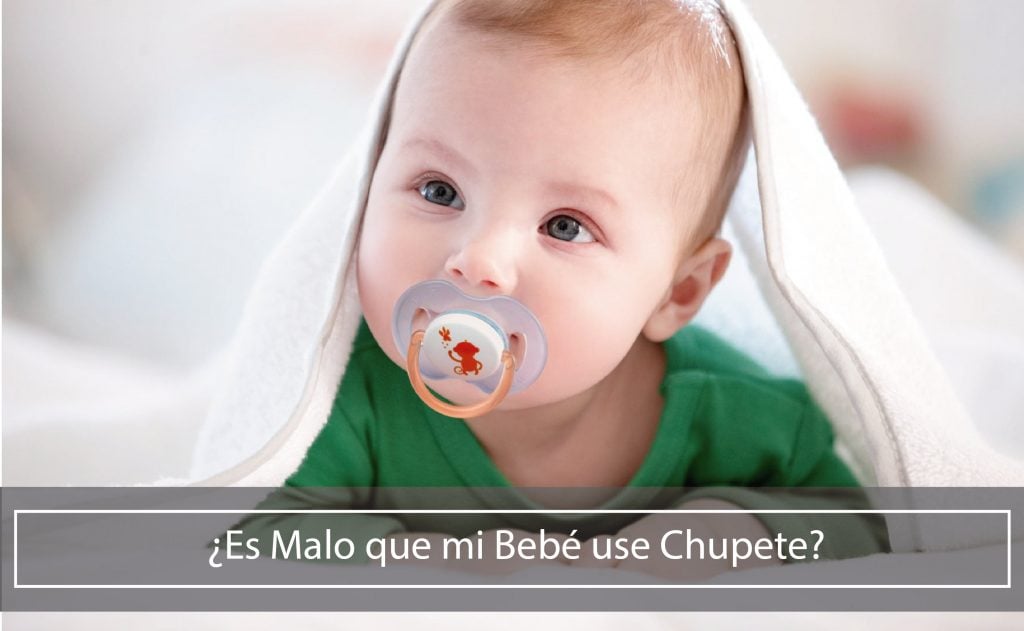 Es malo que mi bebe use chupete?